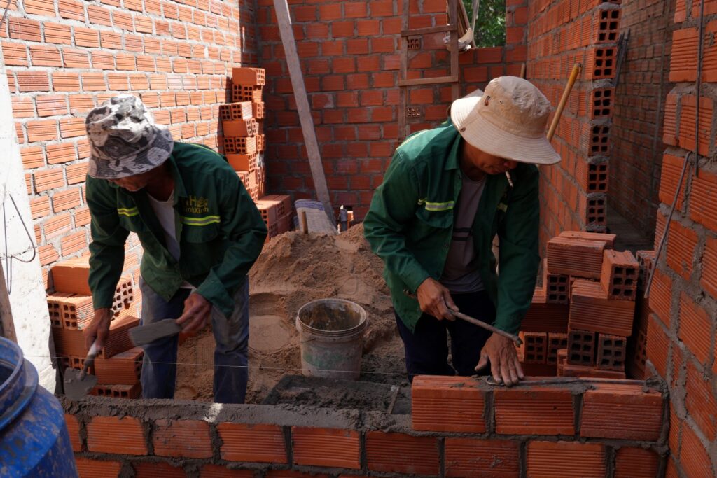 Quy trình xây nhà Phù Mỹ của Nhà Xinh Xinh