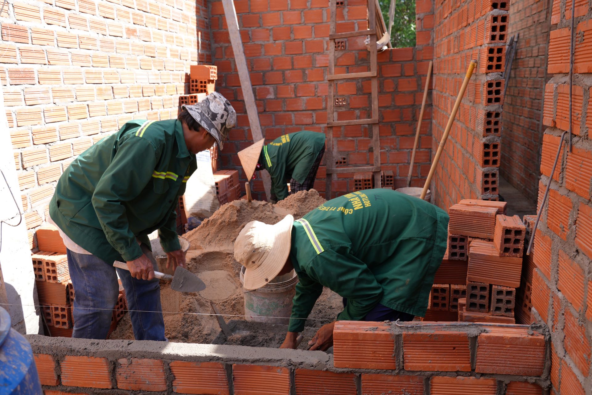 Quy trình thi công phần thô trong xây nhà trọn gói Hoài Nhơn