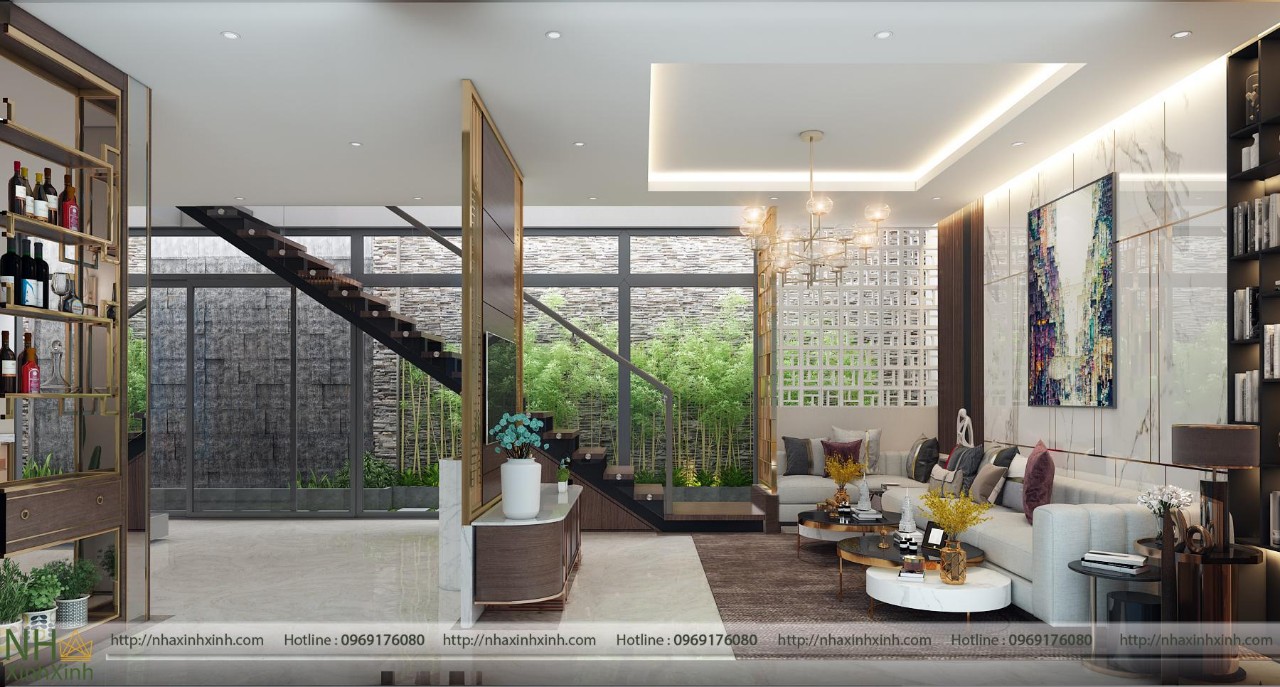 Bản thiết kế nhà phố kết hợp với thiên nhiên