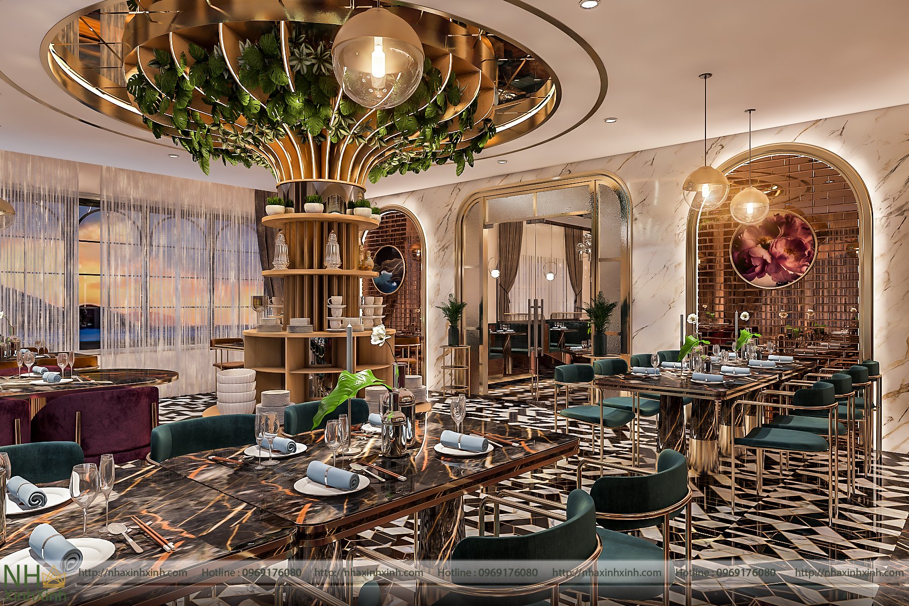 Thiết kế và bày trí kiến trúc nhà hàng tạo cảm giác ngon miệng