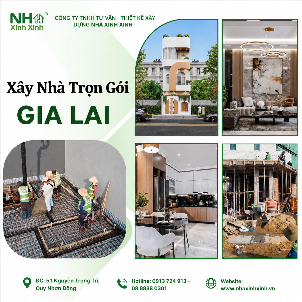 Xây nhà trọn gói tại Gia Lai