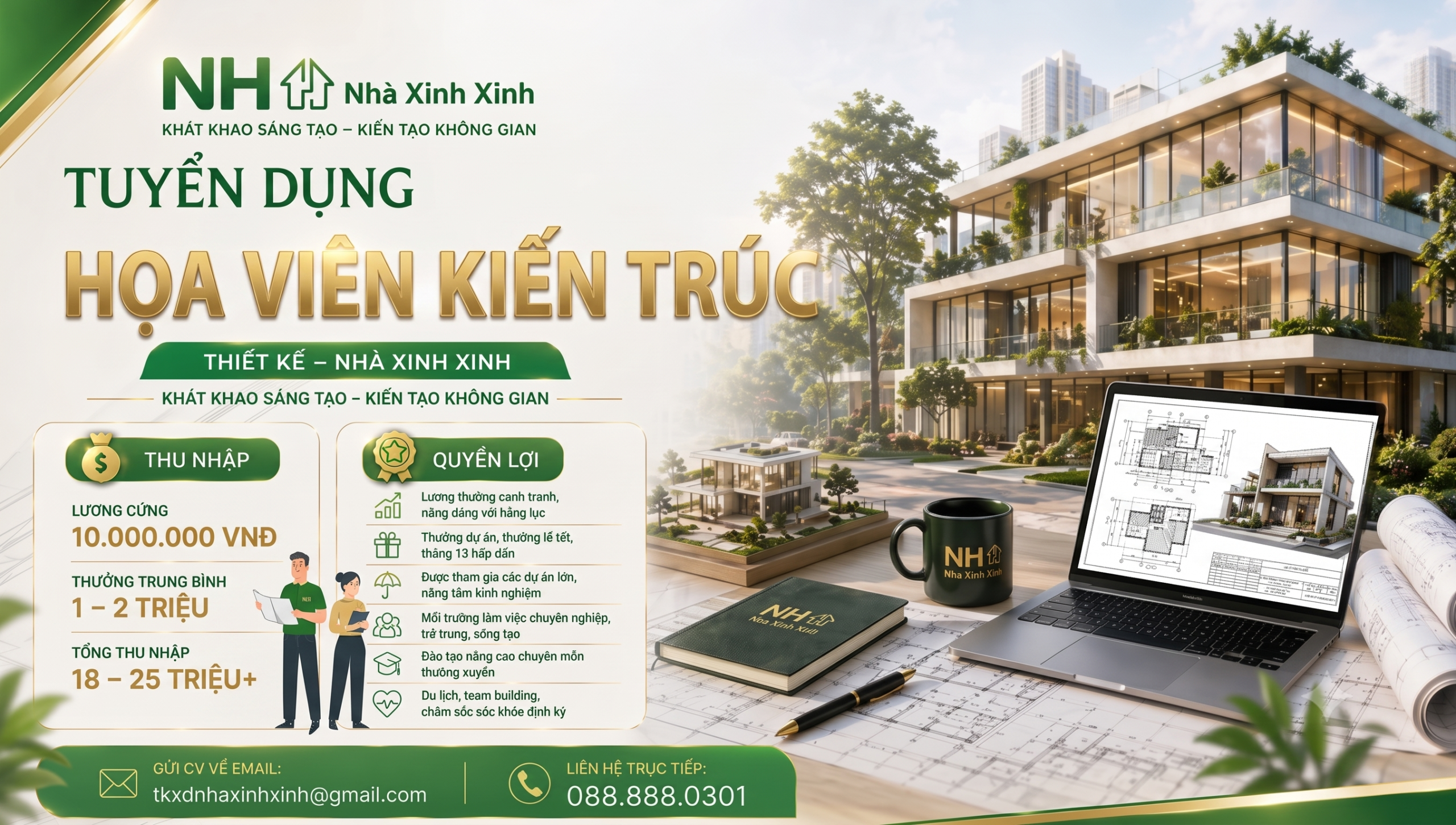 Tuyển dụng họa viên kiến trúc