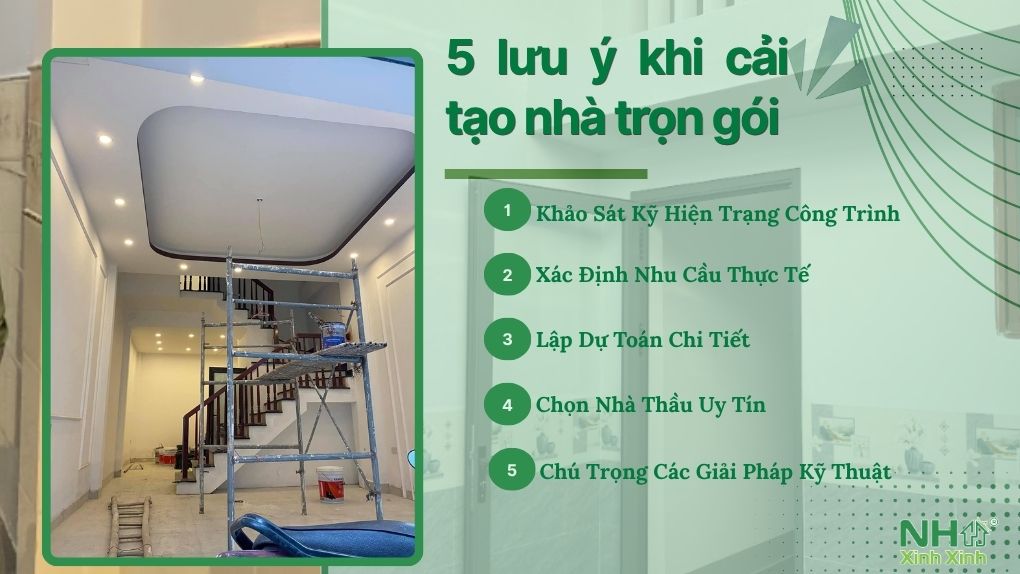 5 lưu ý trước khi cải tạo nhà trọn gói