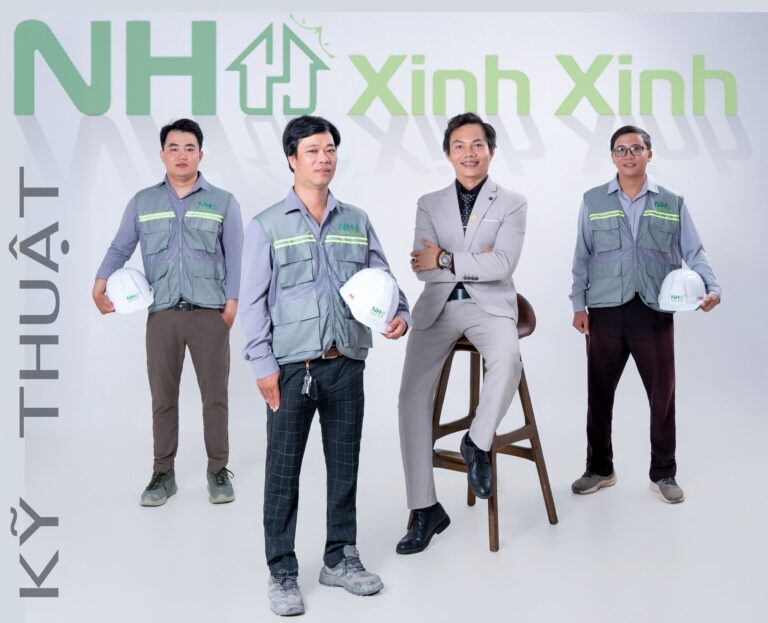 Đội ngũ kỹ thuật và thi công Nhà Xinh Xinh tại Quy Nhơn