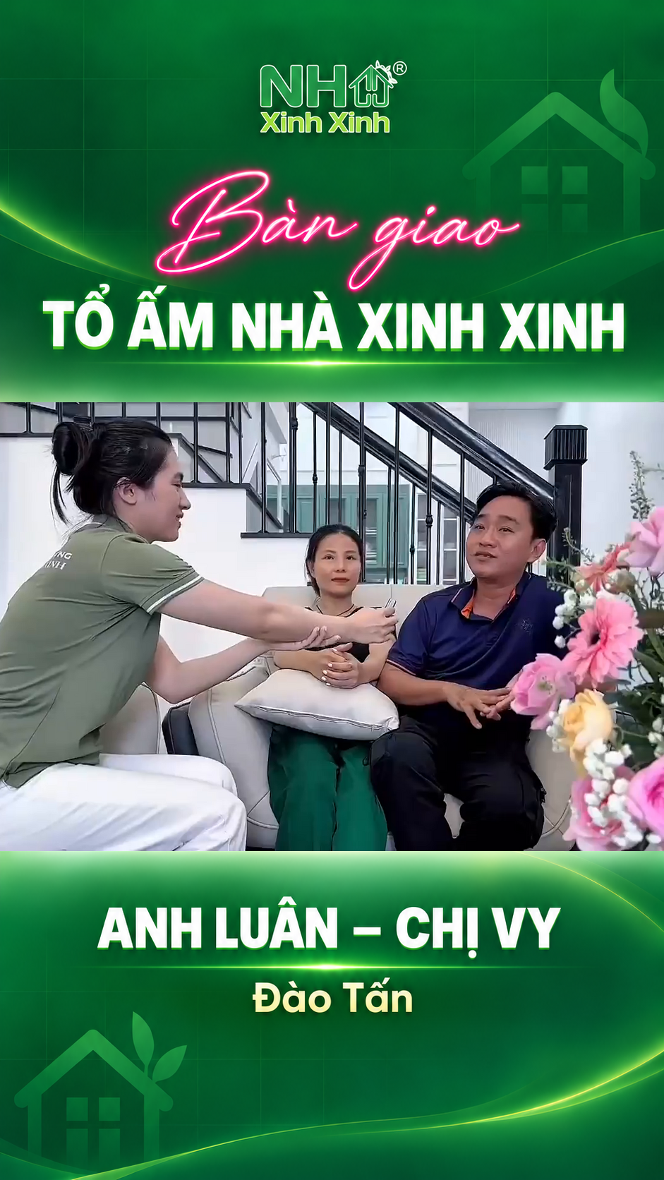 Anh Luân – Chị Vy tại công trình Đào Tấn