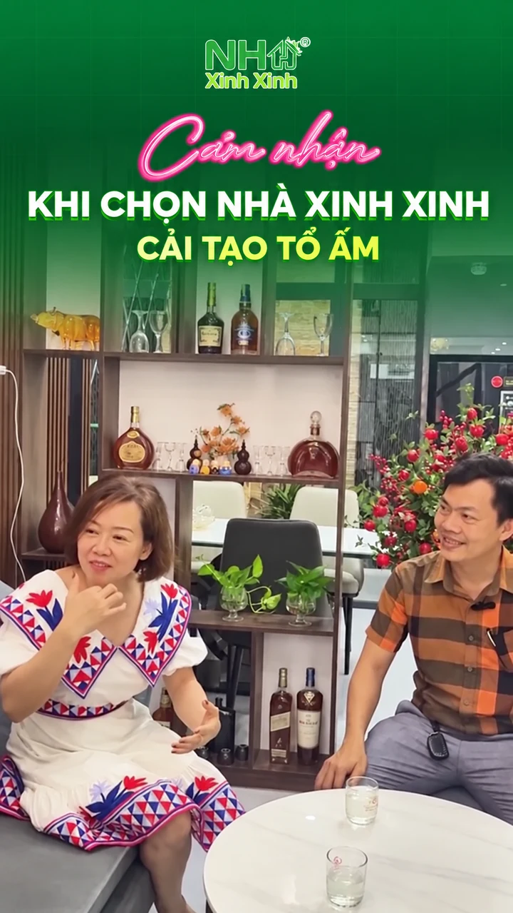 Chị Nhung chia sẻ tại công trình cải tạo 109 Hoàng Quốc Việt