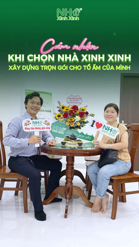 Chị Thảo tại công trình 04 Nguyễn Huy Tưởng