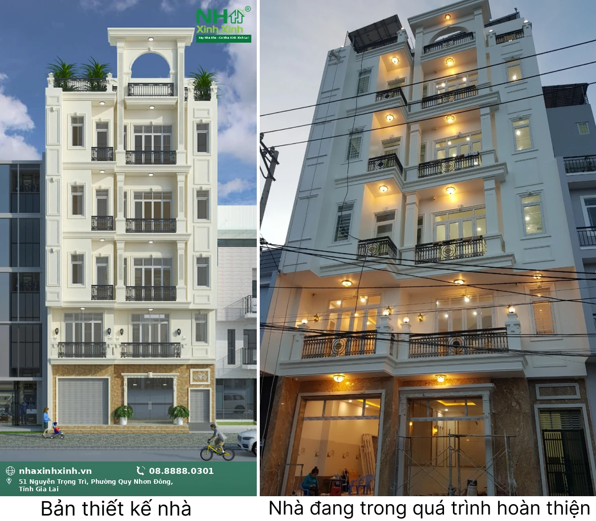 Công trình thực tế Nhà Xinh Xinh thực hiện
